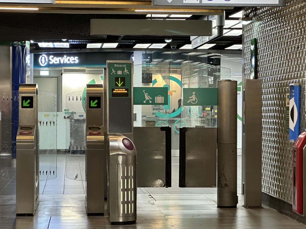 a accessible entry into a train station

