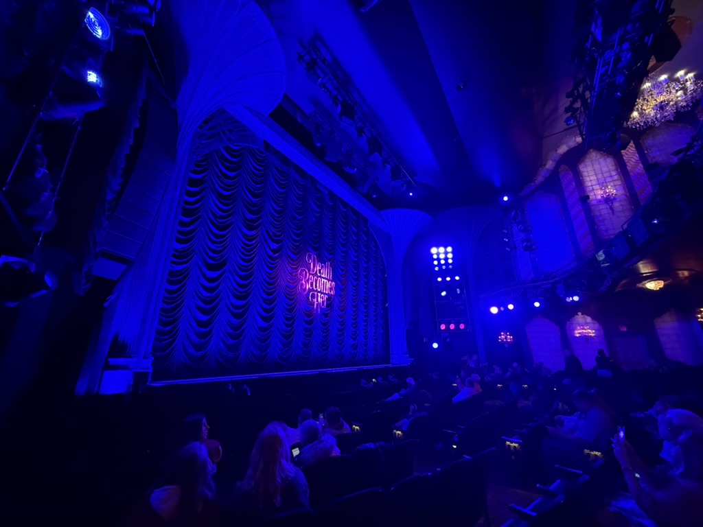 the view of the stage from the wheelchair spaces near the front